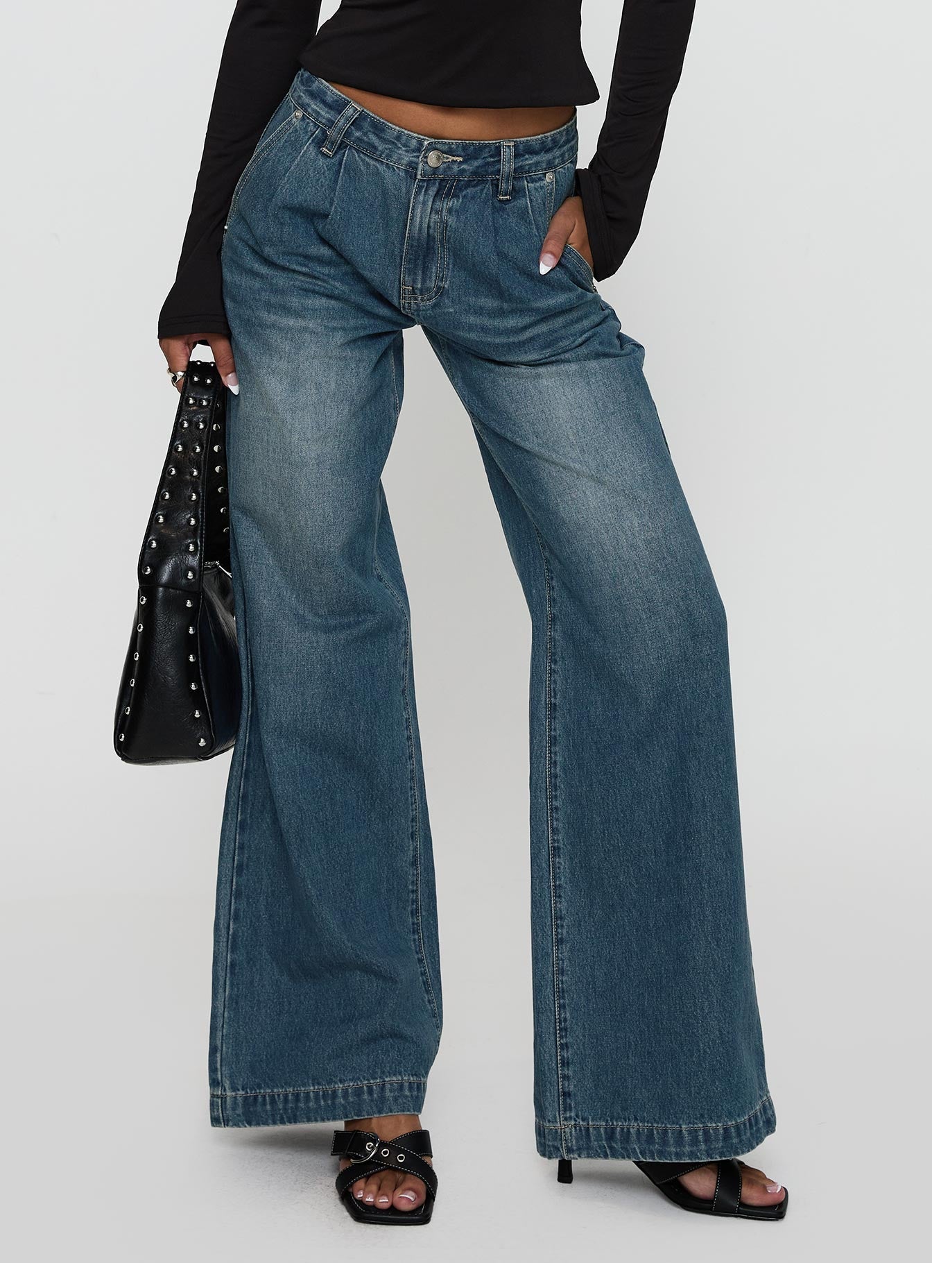 Laguardia Wide Leg Jeans Dark Blue Wash