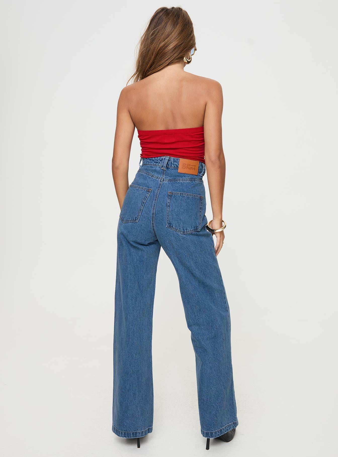 Zephee Wide Leg Jeans Light Wash