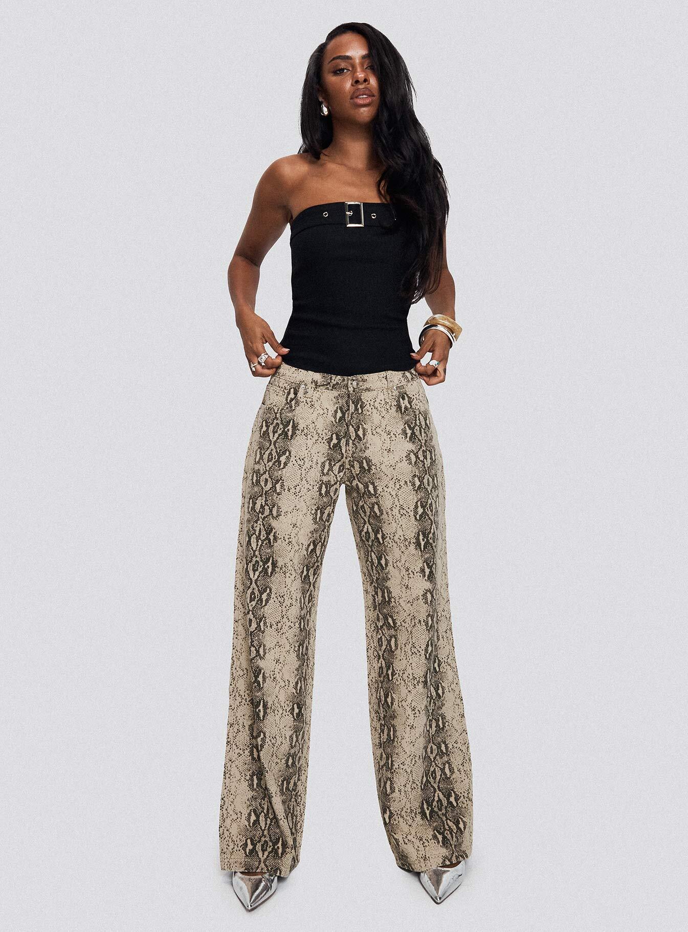 Serpentina Straight Leg Jeans Snake