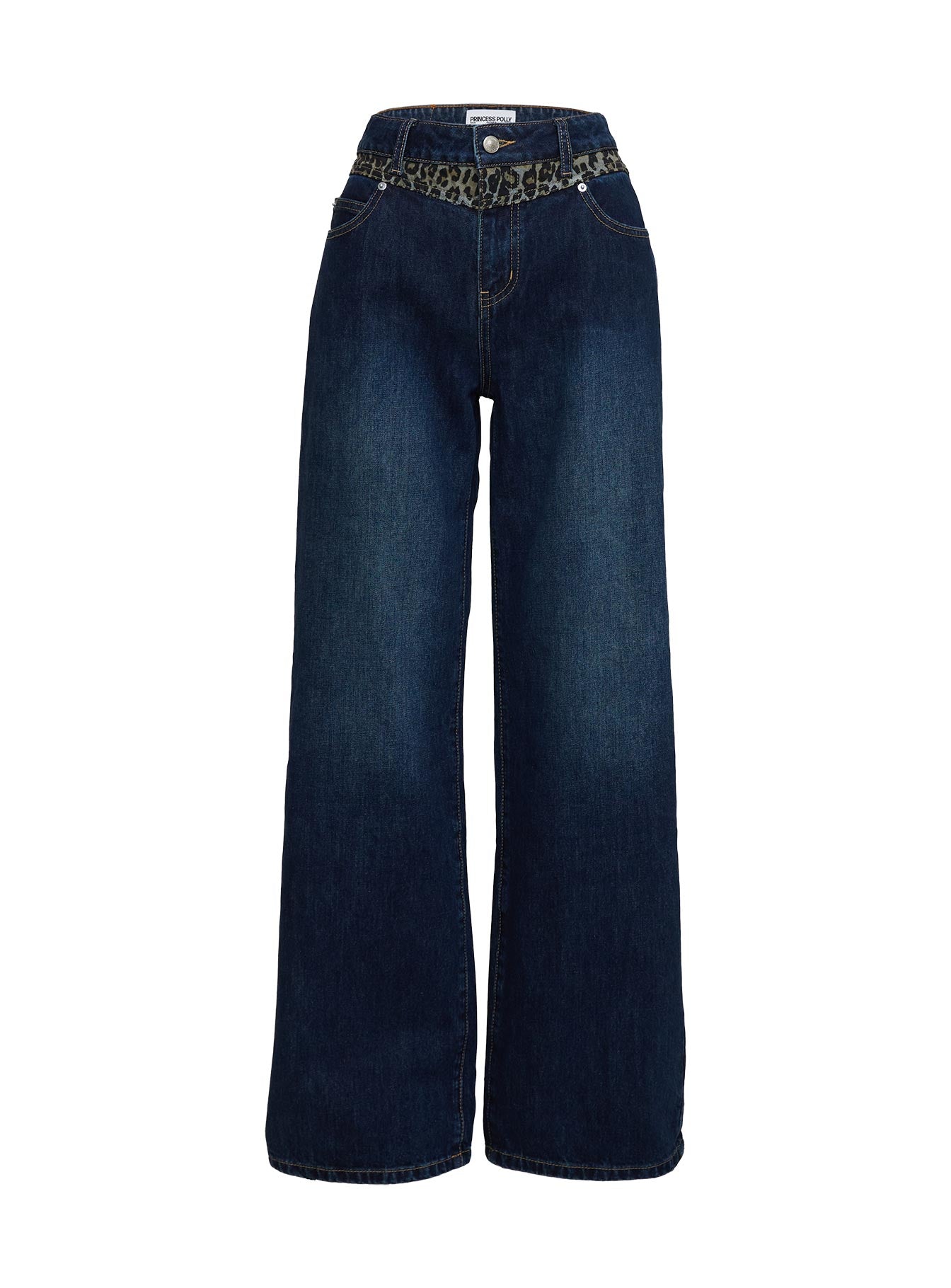 Savenna Jeans Dark Wash / Leopard